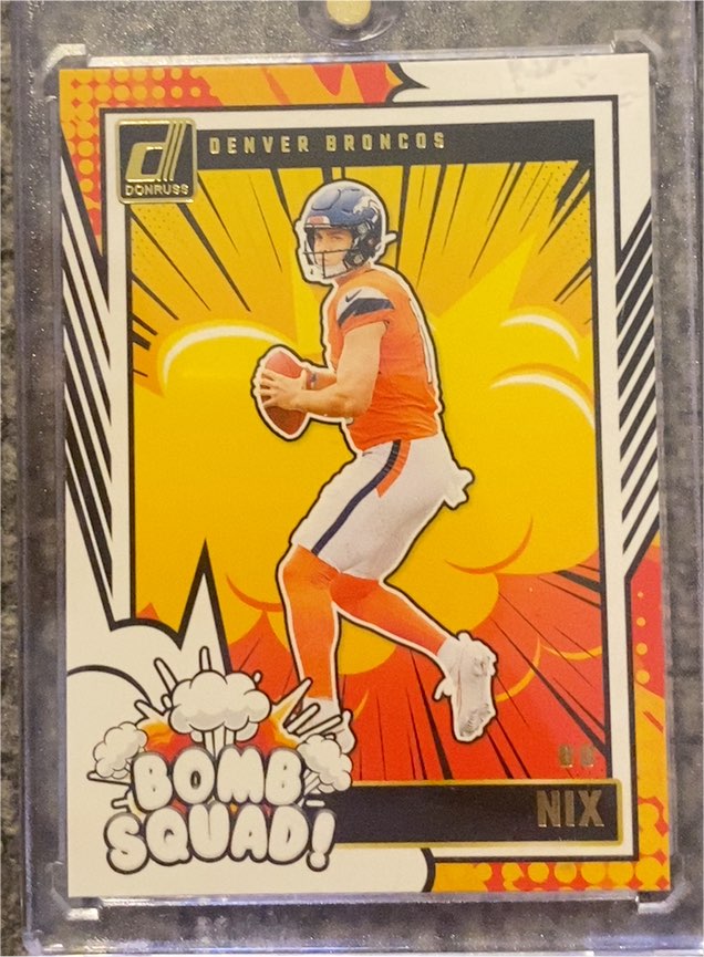 2024 Panini Donruss #27 Bo Nix Bomb Squad — front