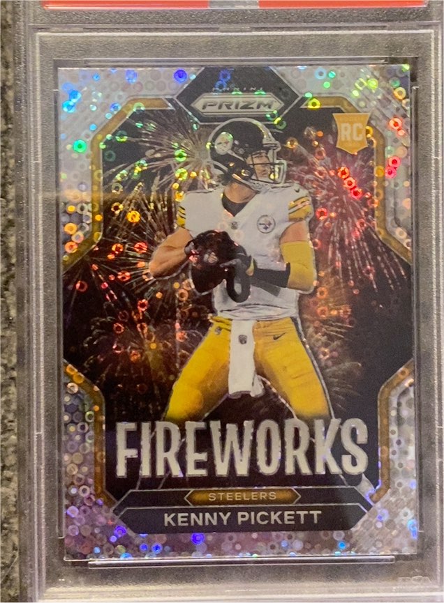 2022 Panini Prizm Fireworks #F-19 Kenny Pickett — front