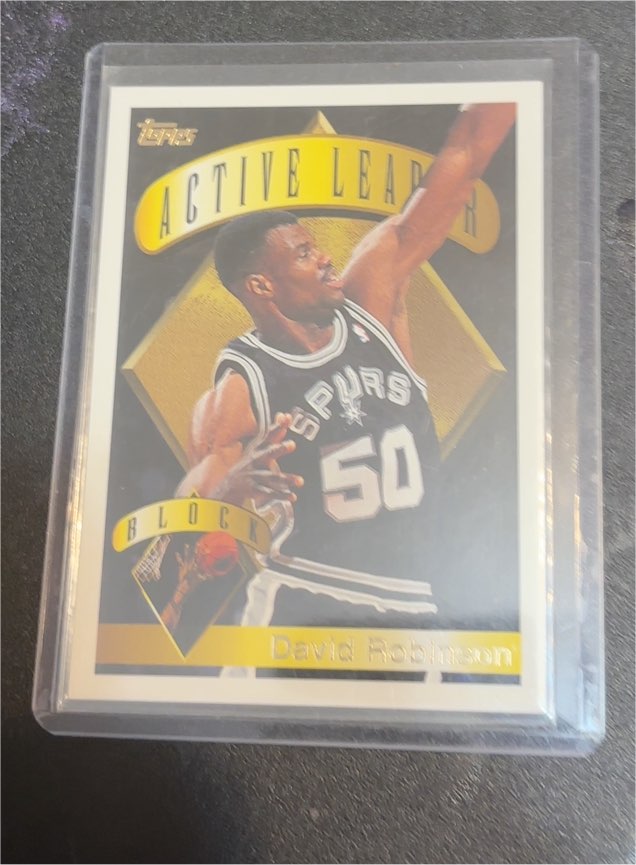 1995-96 Topps Active Leader #5 David Robinson — front