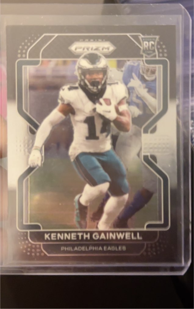 2021 Panini Chronicles Prizm Black #PB-14 Kenneth Gainwell — front