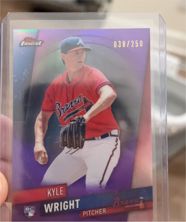 2019 Topps Finest #87 Kyle Wright — front