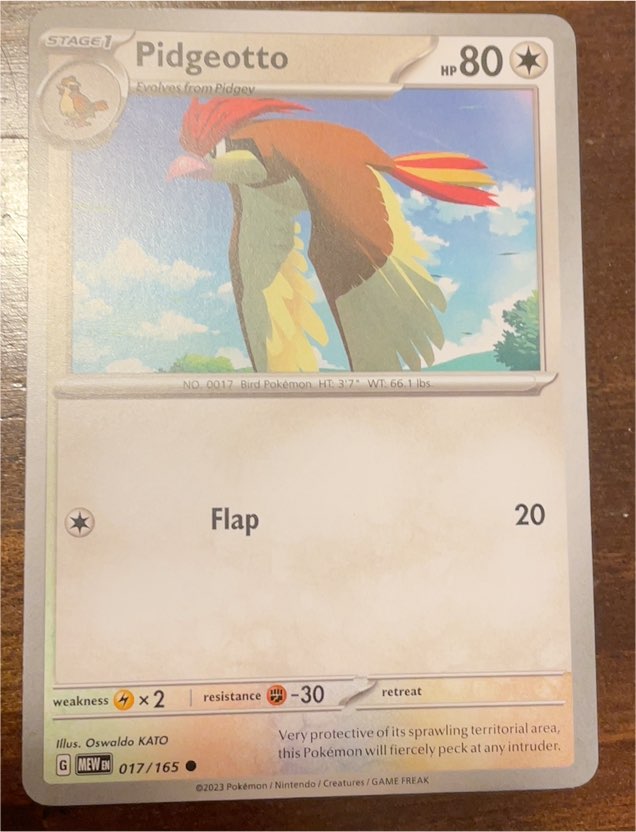 2023 Pokémon Scarlet & Violet 151 #017 Pidgeotto — front