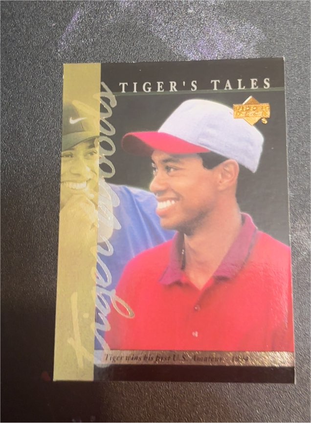 2001 Upper Deck Tiger's Tales #TT9 Tiger Woods — front