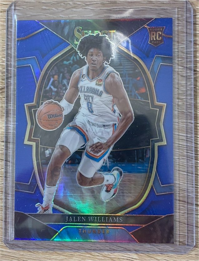 2022-23 Panini Select Concourse Blue Prizm #90 Jalen Williams — front