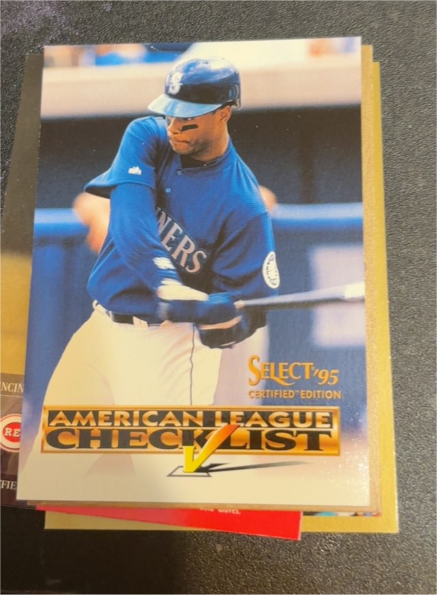 1995 Select Certified Edition #1 Ken Griffey Jr. — front