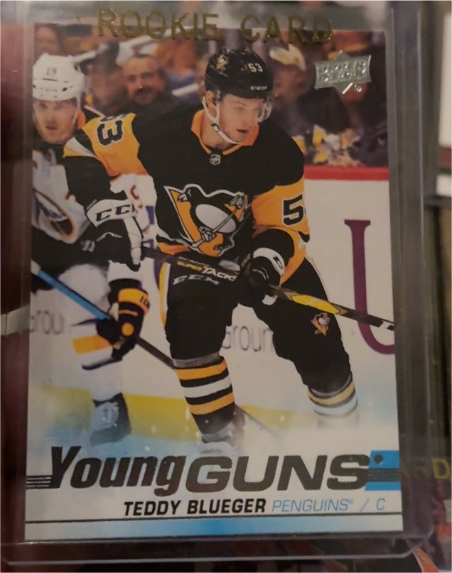 2019-20 Upper Deck #231 Teddy Blueger Young Guns Rookie Card — front