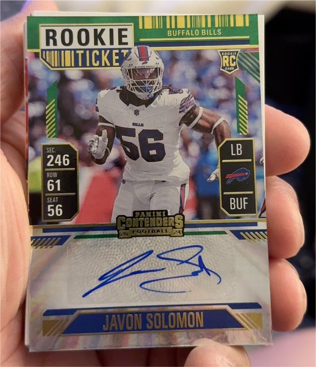 2024 Panini Contenders #211 Javon Solomon — front