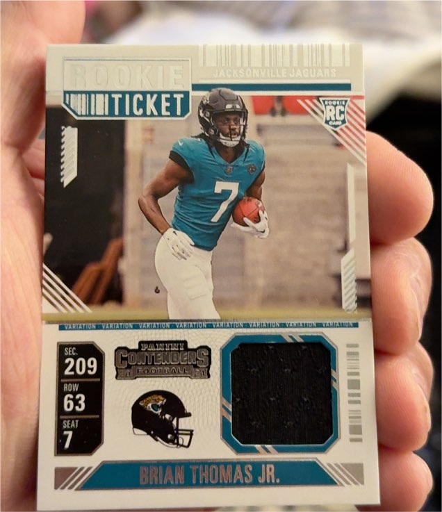 2024 Panini Contenders Rookie Ticket #RTS-BTJ Brian Thomas Jr. — front
