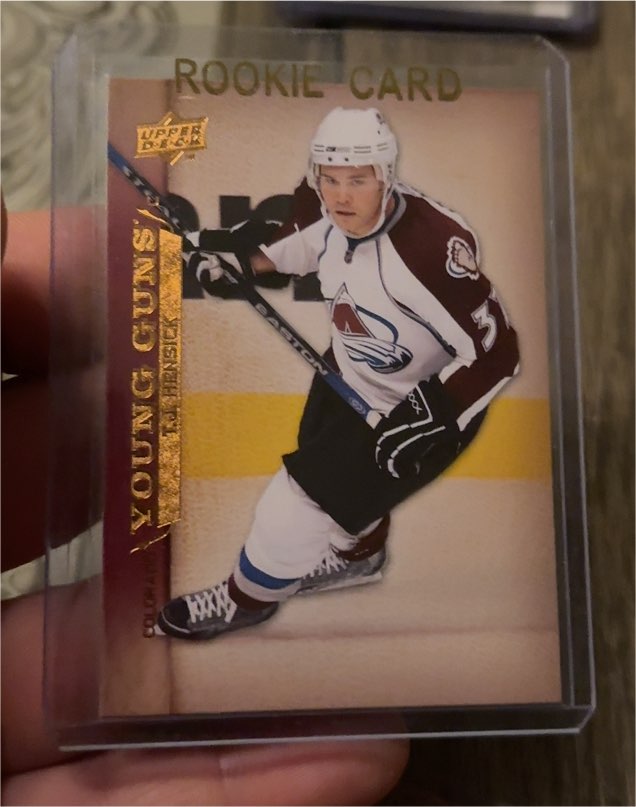 2007-08 Upper Deck Young Guns #465 T. J. Hensick — front