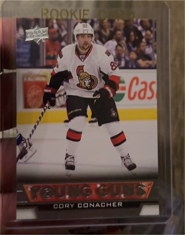 2013-14 Upper Deck #210 Cory Conacher Young Guns Rookie Card — front