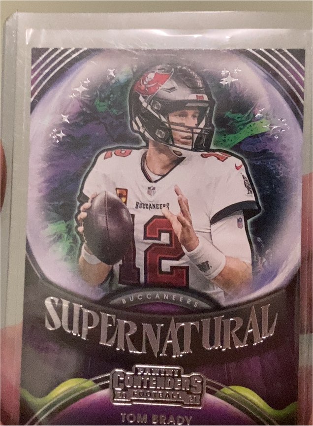 2021 Panini Contenders #SN-TBR Tom Brady Supernatural — front