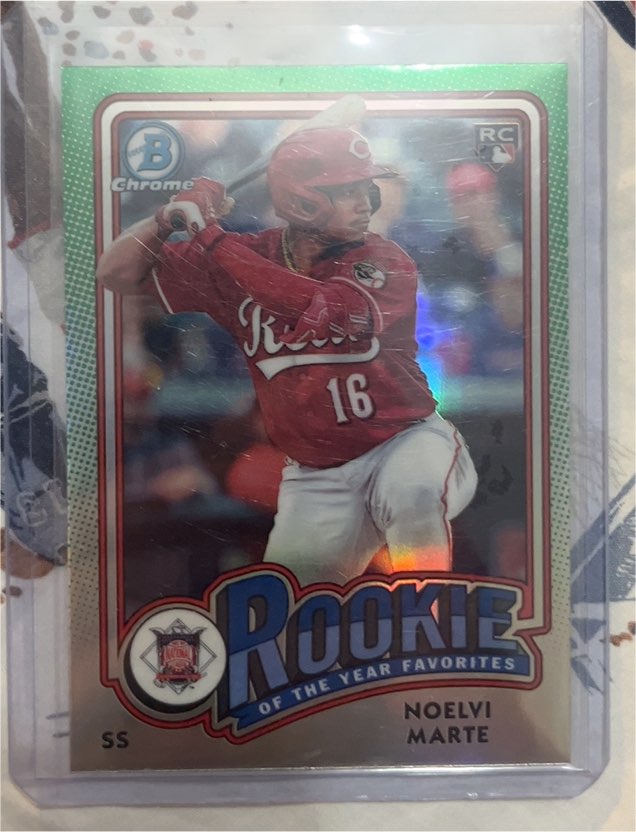 2024 Bowman Chrome #ROY-4 Noelvi Marte Rookie of the Year Favorites — front