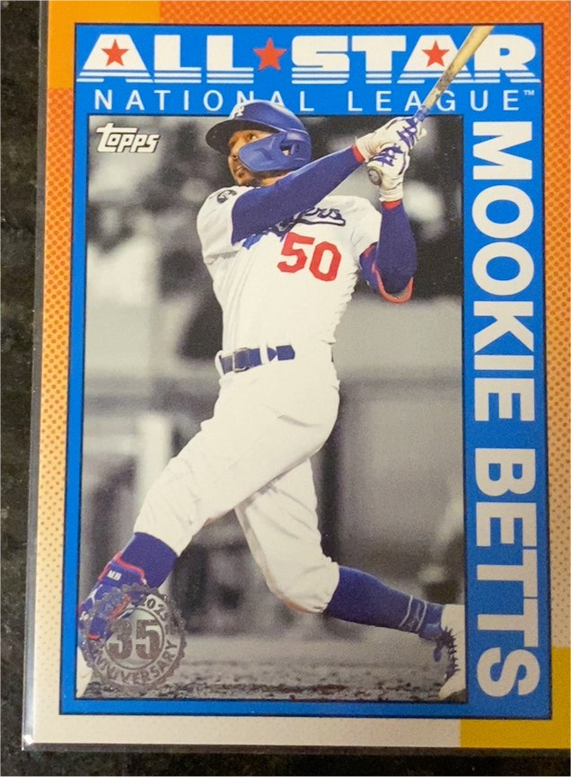 2025 Topps Series 2 1990 Topps All-Star #90AS-33 Mookie Betts — front
