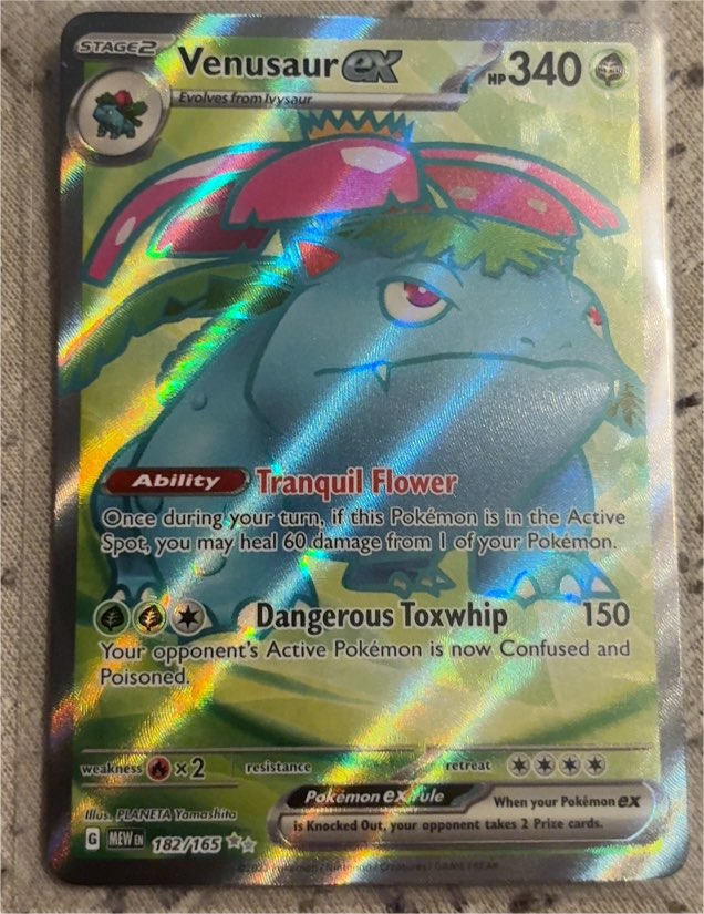 Venusaur ex 182/165 Scarlet & Violet 151 — front