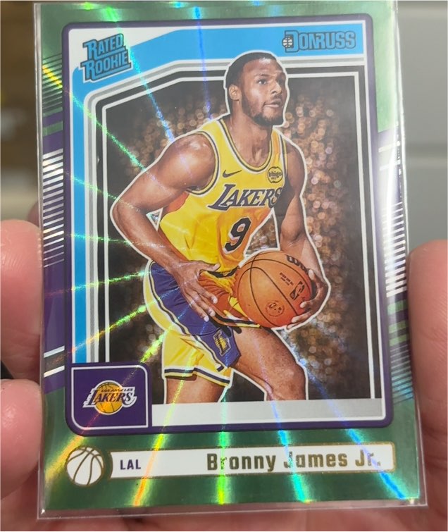 2024-25 Panini Donruss Rated Rookie #243 Bronny James Jr. — front