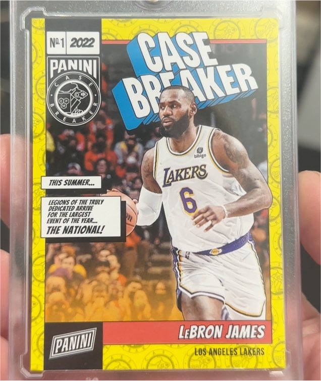 2022 Panini The National Case Breaker #CB1 LeBron James — front