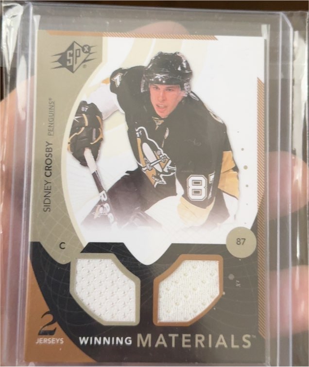 2010-11 Upper Deck SPx Winning Materials #WM-CR Sidney Crosby — front