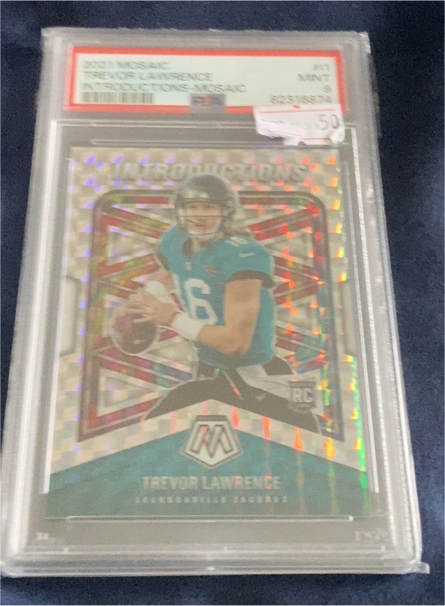 2021 Panini Mosaic Introductions #I-1 Trevor Lawrence — front