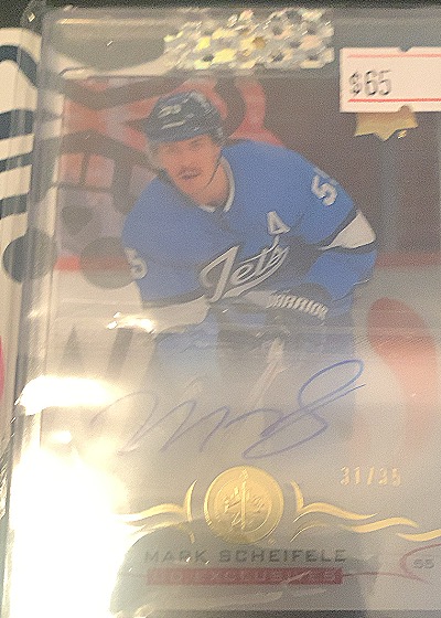 2018-19 Upper Deck Clear Cut Autograph #CC-MS Mark Scheifele — front