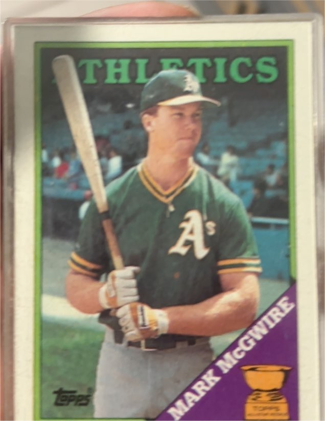 1988 Topps #580 Mark McGwire — front
