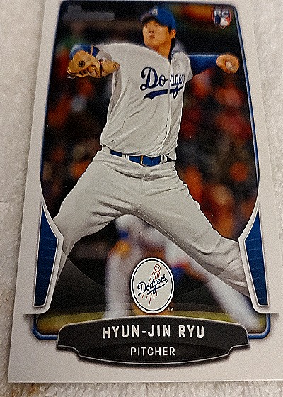 2013 Bowman #218 Hyun-Jin Ryu — front