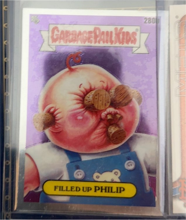 2024 Topps Garbage Pail Kids Chrome Series 7 #280b Filled Up Philip — front