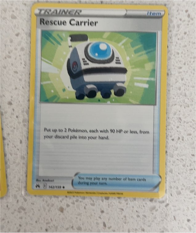 2023 Pokémon Crown Zenith #142 Rescue Carrier — front
