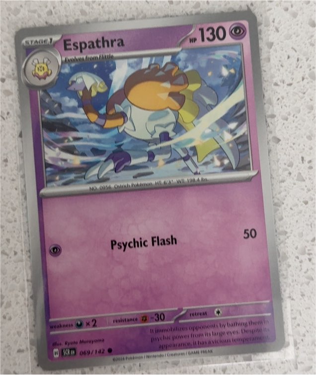 2024 Pokémon SV07: Stellar Crown #069 Espathra — front