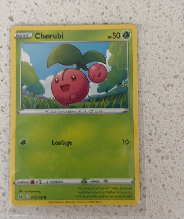 2023 Pokémon TCG Crown Zenith #11 Cherubi — front