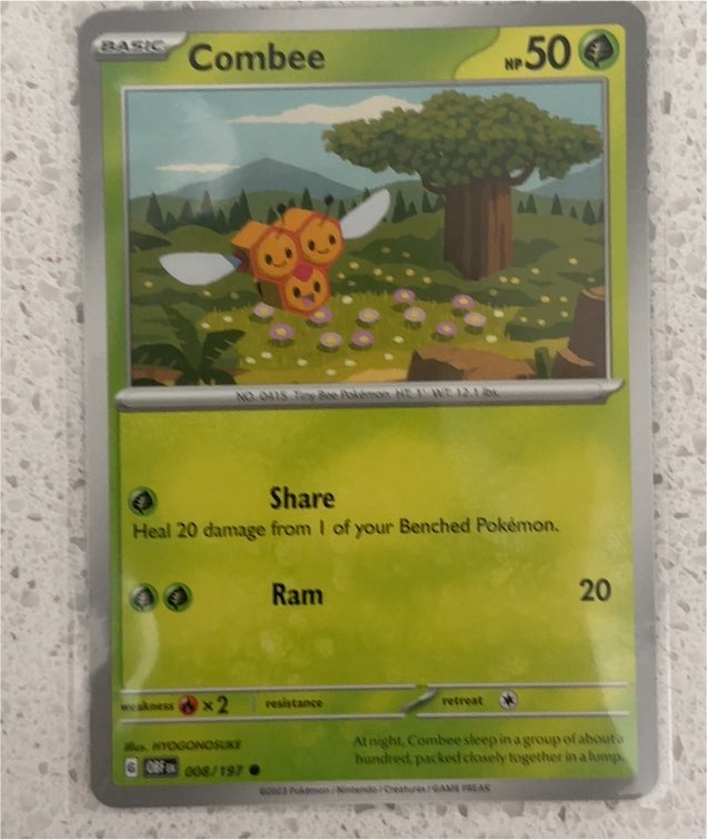 2023 Pokémon Obsidian Flames #008 Combee — front