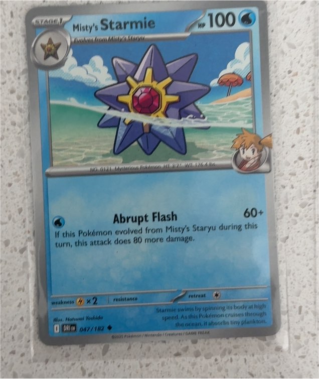 2025 Pokémon Destined Rivals #047 Misty's Starmie — front