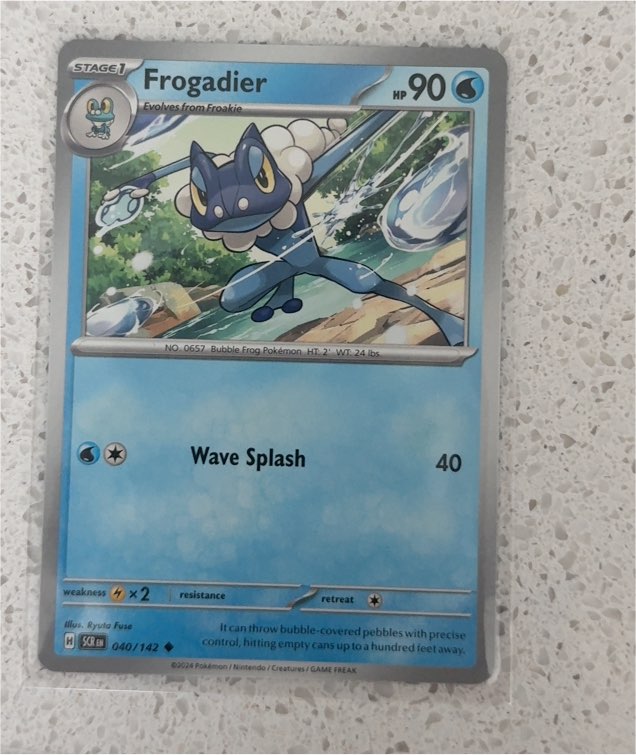 2024 Pokémon SV07 Stellar Crown #040 Frogadier — front