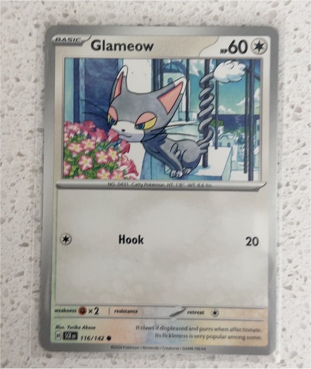 2024 Pokémon Stellar Crown #116 Glameow — front