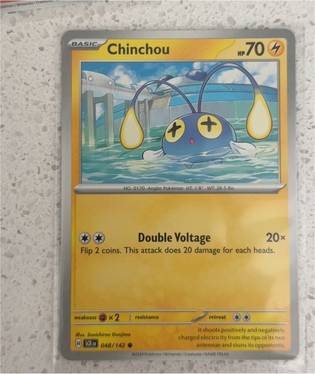 2024 Pokémon SV07: Stellar Crown #048 Chinchou — front