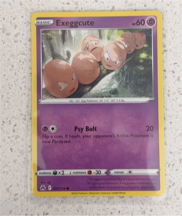 2023 Pokemon Crown Zenith #057 Exeggcute — front