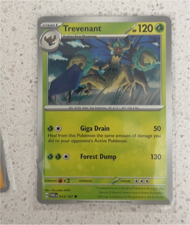 2024 Pokémon SV06 Twilight Masquerade #013 Trevenant — front