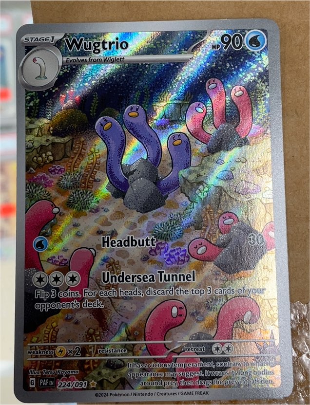 2024 Pokémon Paldean Fates #224 Wugtrio — front