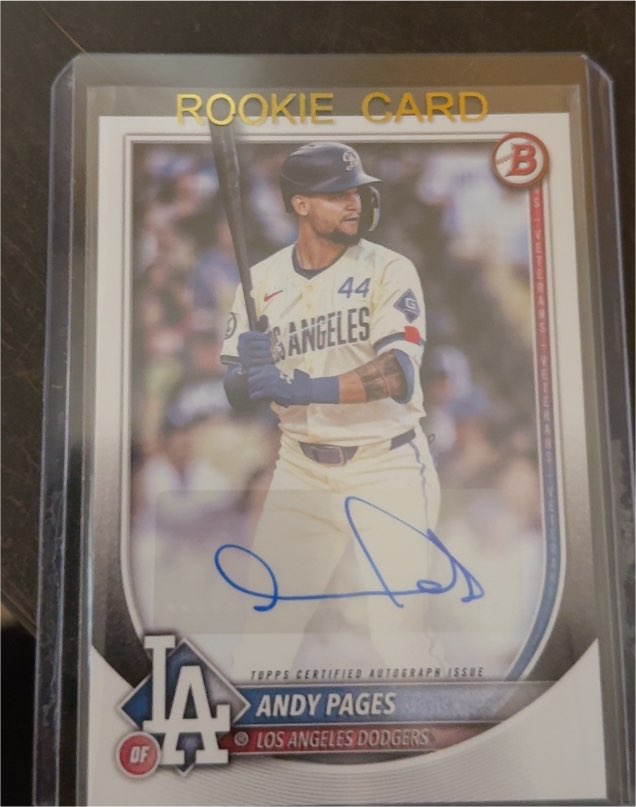 2025 Bowman #PRV-AP Andy Pages — front