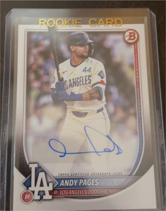2025 Bowman #PRV-AP Andy Pages — front