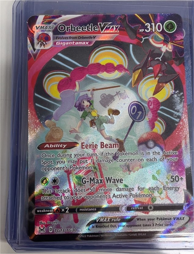 2022 Pokémon Lost Origin Trainer Gallery TG13/TG30 Orbeetle VMAX — front