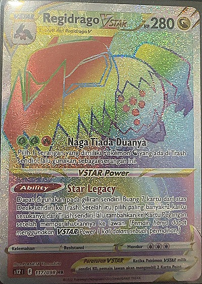2022 Pokémon Sword & Shield Silver Tempest #201 Regidrago VSTAR — front