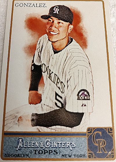 2011 Topps Allen & Ginter #1 Carlos Gonzalez — front