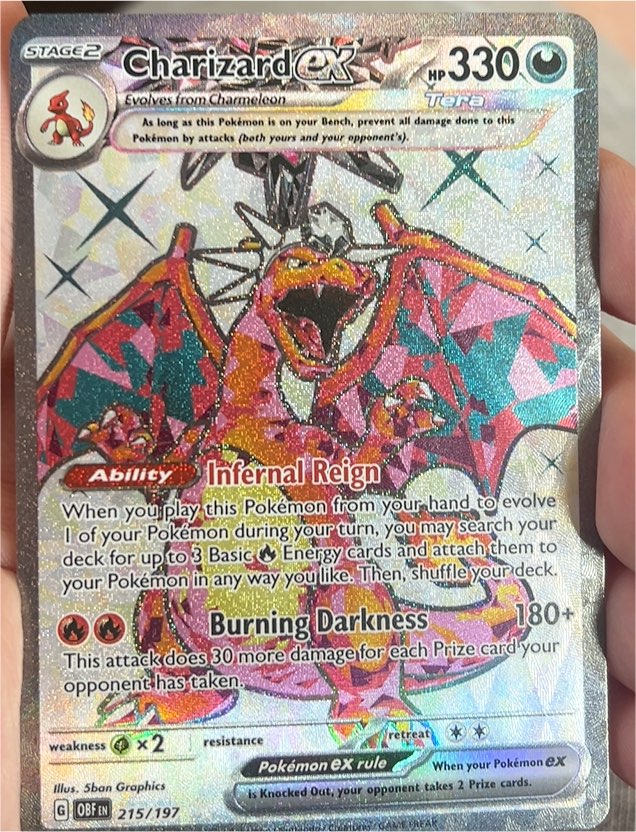 2023 Pokémon SV03 Obsidian Flames #215 Charizard ex — front