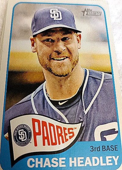 2014 Topps Heritage #117 Chase Headley — front