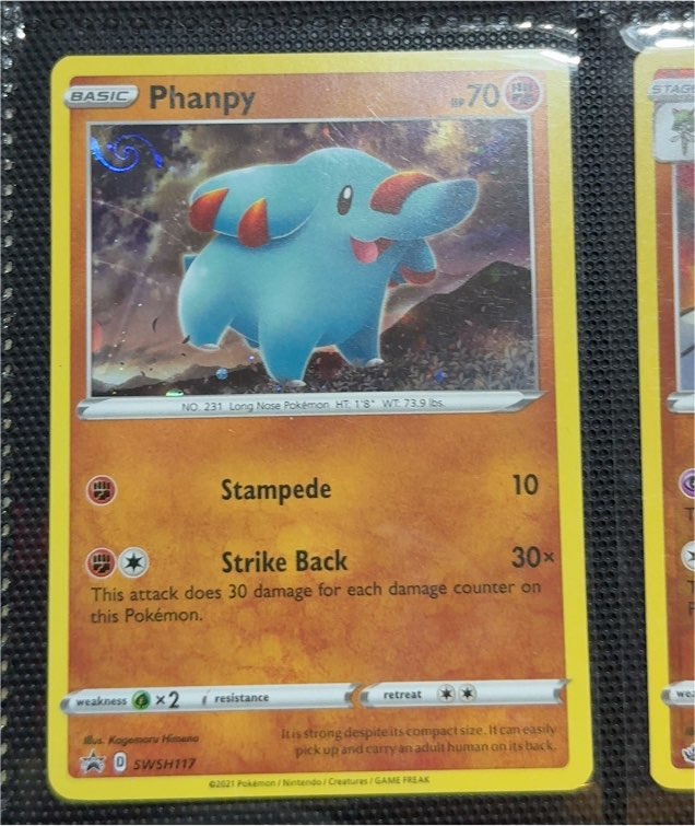 2021 Pokémon TCG SWSH117 Phanpy — front