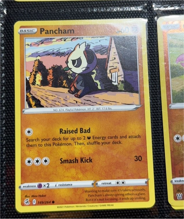 2021 Pokémon Fusion Strike #149 Pancham — front
