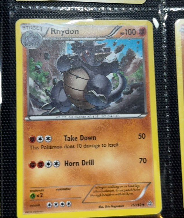 1999 Pokémon #45 Rhydon — front