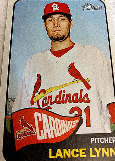 2014 Topps Heritage #230 Lance Lynn — front