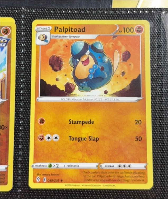 2021 Pokémon Evolving Skies #089 Palpitoad — front