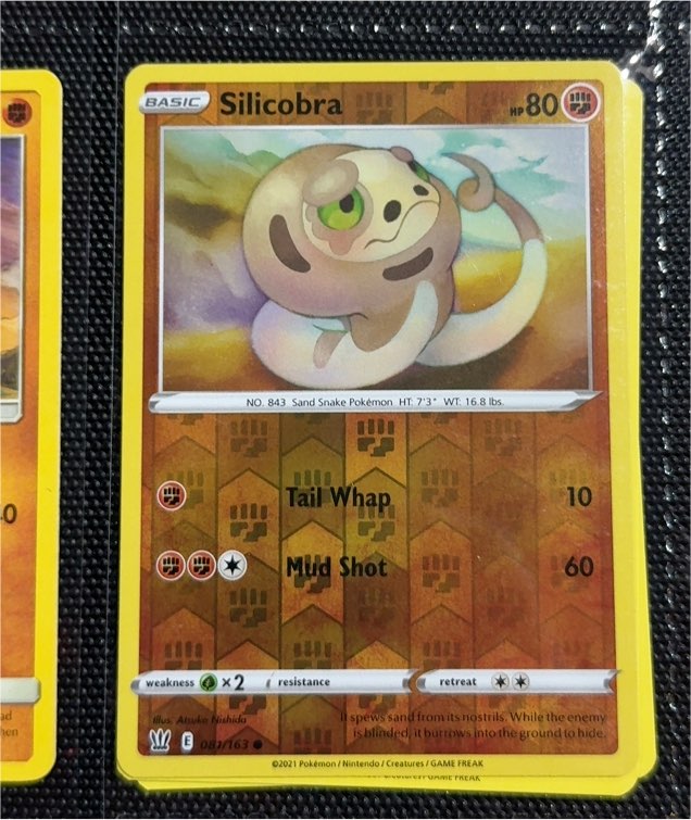 2021 Pokémon Sword & Shield Battle Styles #81 Silicobra — front